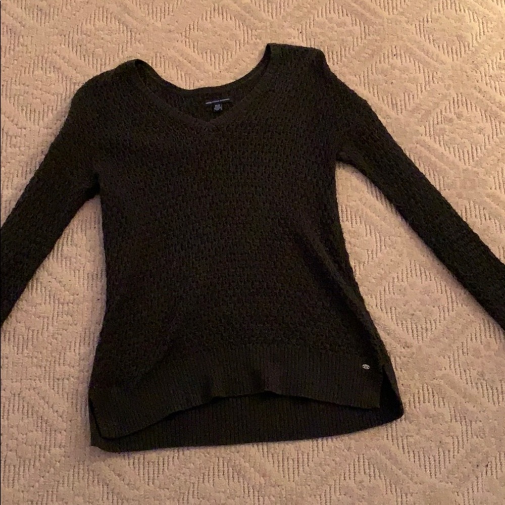 olive green sweater